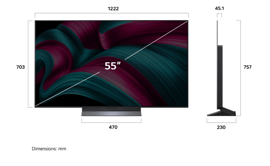 LG OLED55C5PUA 55" 4K UHD HDR OLED Evo AI Smart TV- 2025