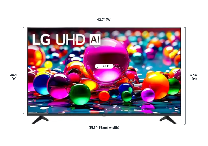LG 55UA7700PUB 55" AI UA77 4K UHD HDR Smart TV – 2025