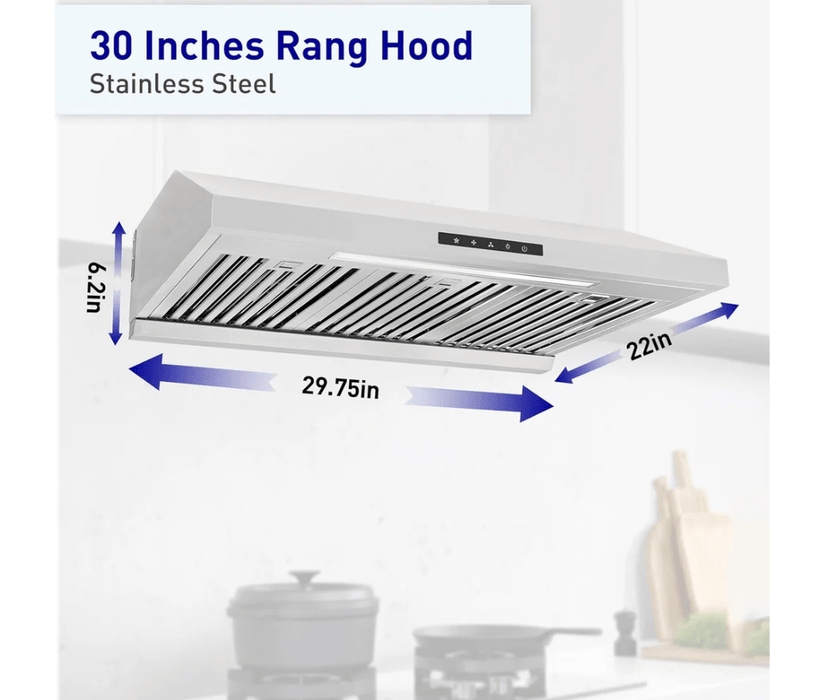 Vesta Arlington 850cfm Powerful 30''Under Cabinet Stainless Steel (Arlington 30SS)