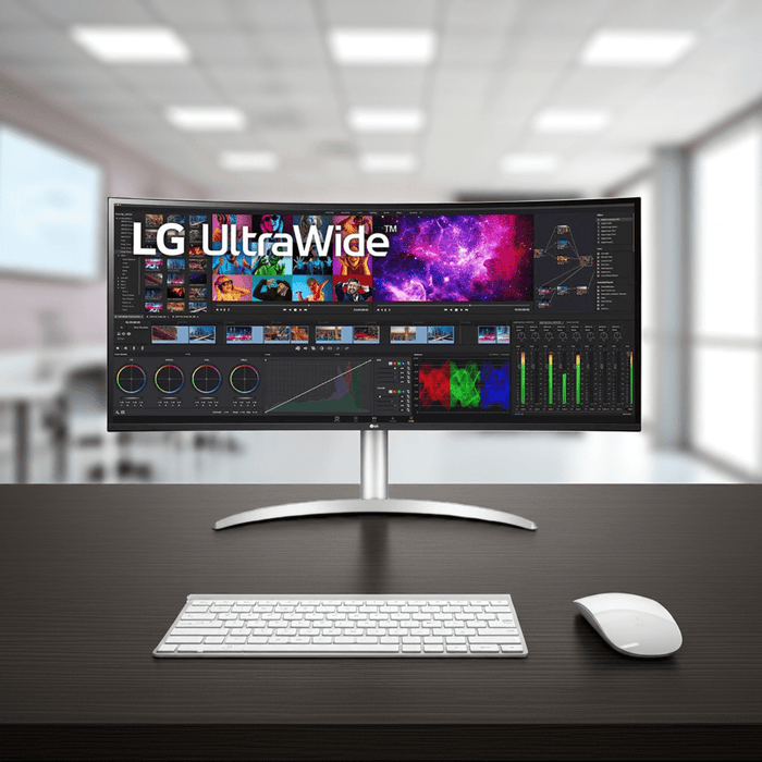 LG 40WP95C-W 40” UltraWide Curved WUHD (5120 x 2160) IPS Computer Monitor