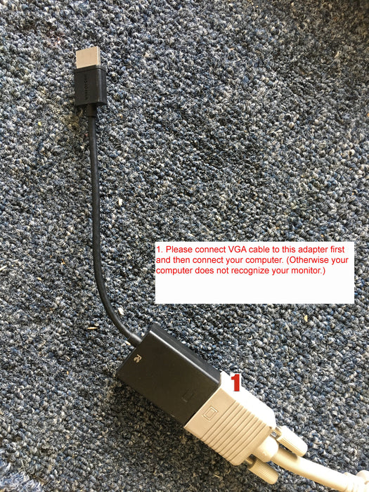Insignia NS-PG95503-C 12.7cm (5 in.) HDMI to VGA Adapter (open box)