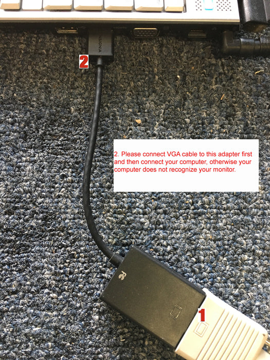 Insignia NS-PG95503-C 12.7cm (5 in.) HDMI to VGA Adapter (open box)