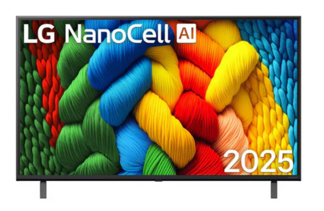 LG 43NANO80AUA 43"NanoCell AI NANO80 4K Smart TV - 2025 - Factory Refurbished