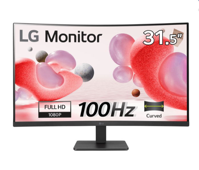 LG 32MC50C-B 31.5" Full HD Curved Monitor with AMD FreeSync