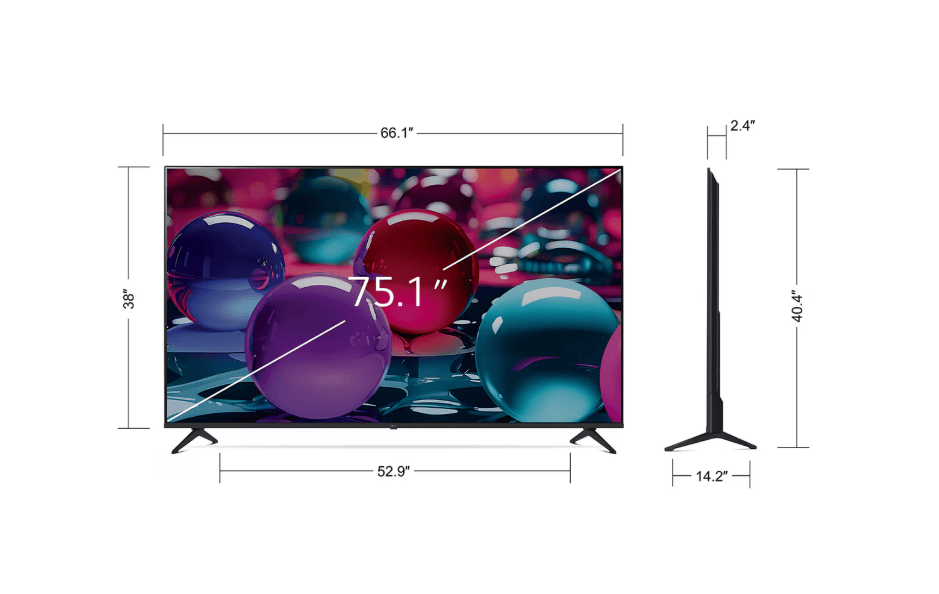 LG 75UA7000PUB 75" AI UA70 4K UHD HDR LED Smart TV – 2025
