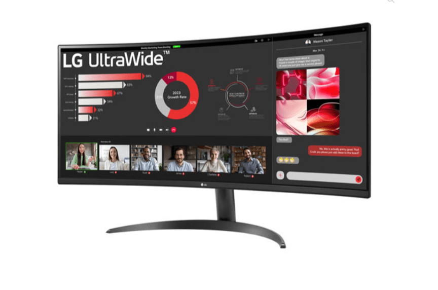 LG 34WR50QK-B 34" UltraWide QHD Curved VA LED Monitor