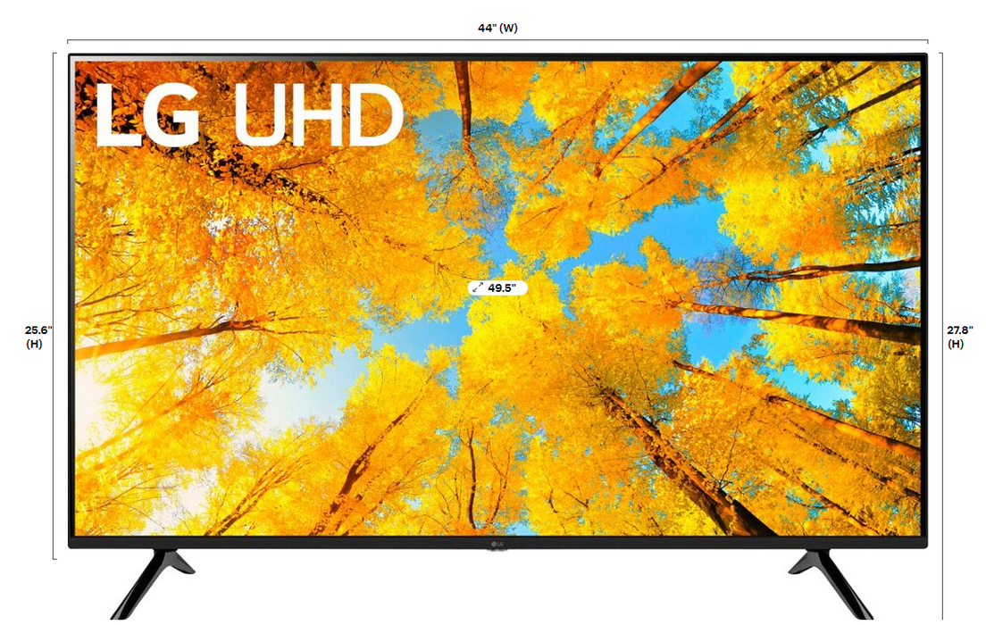 LG 50UQ7570PUJ 50" 4K UHD HDR LED webOS Smart TV 2023 - Black