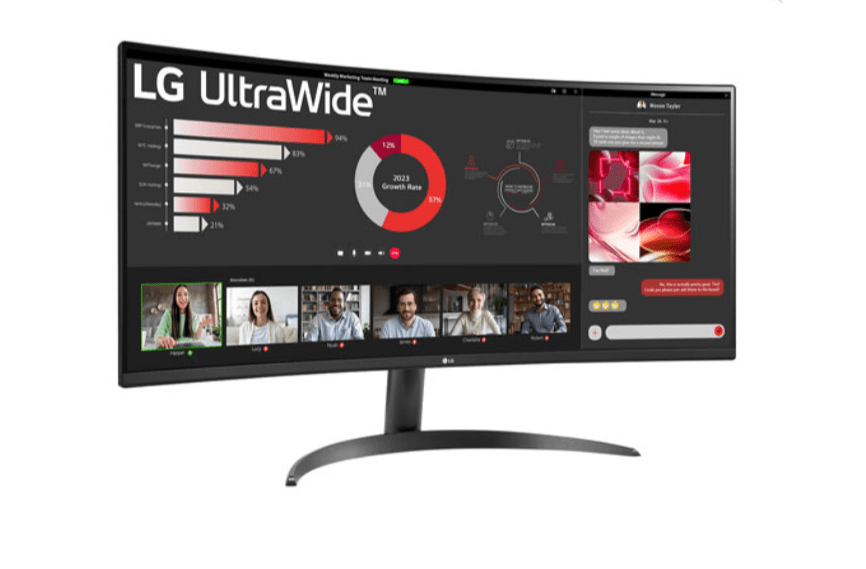 LG 34WR50QK-B 34" UltraWide QHD Curved VA LED Monitor