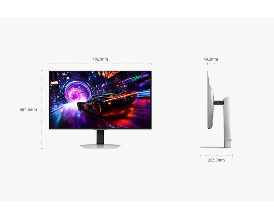 Samsung LS27FG810SNXZA 27" Odyssey OLED G8 G81SF 4K UHD 240Hz Gaming Monitor – 2025