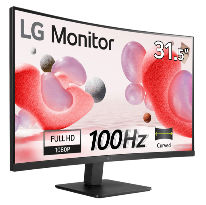 LG 32MC50C-B 31.5" Full HD Curved Monitor with AMD FreeSync