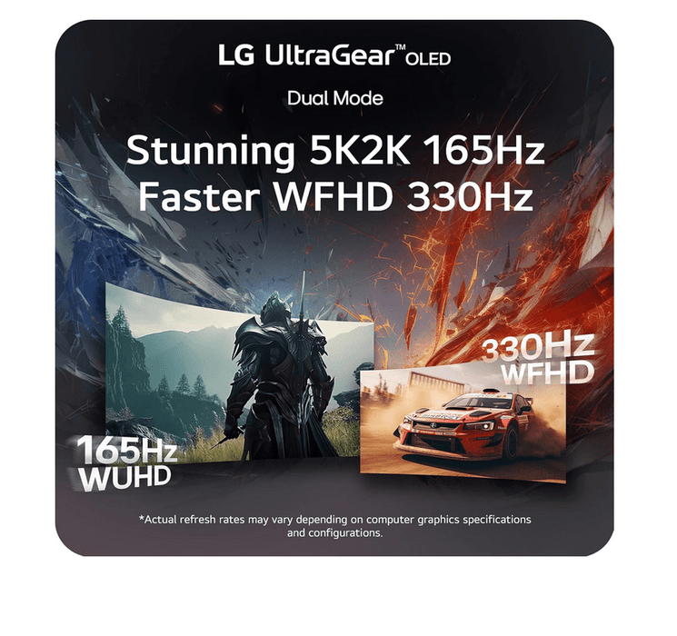 LG UltraGear 45GX950A 45-inch OLED Dual-Mode 5K2K Gaming Monitor