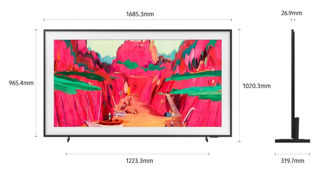 Samsung QN75LS03FWFXZC The Frame Pro 75" LS03FW Series 4K UHD HDR Neo QLED Tizen Smart TV - 2025