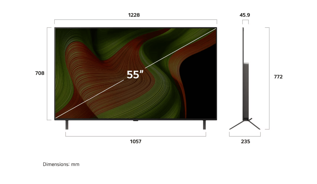 LG OLED55B5PUA 55" AI B5 4K UHD HDR OLED Smart TV – 2025