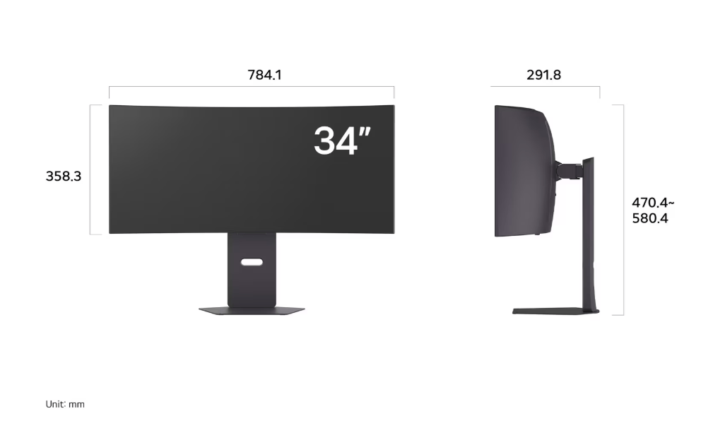 LG 34GX900A-B UltraGear 34" WQHD Curved OLED G-Sync Gaming Monitor - 2025