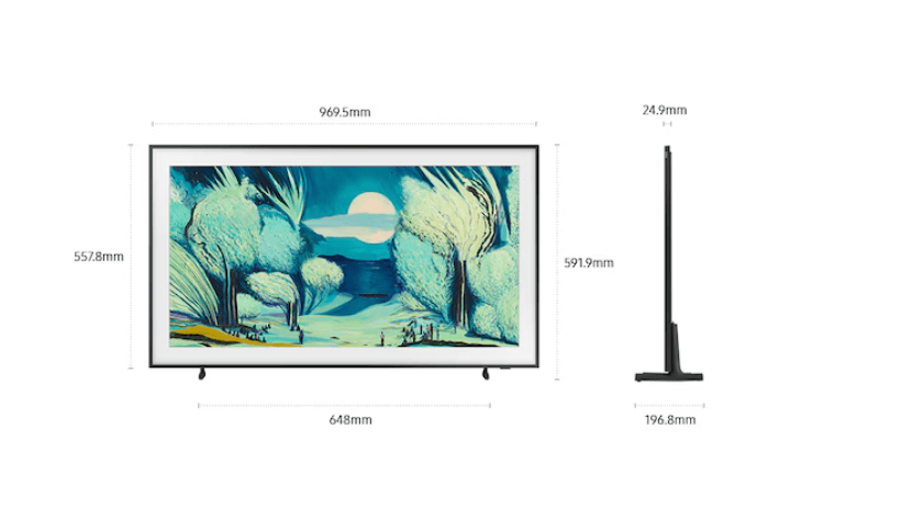 Samsung QN43LS03FAFXZC 43″ The Frame QLED 4K Art Mode Smart TV – 2025 (Wall Mount Included)