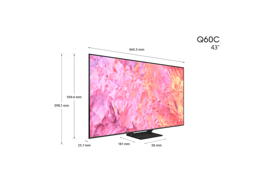 Samsung QN43Q60CAFXZC 43" 4K UHD QLED Tizen OS Smart TV - 2023
