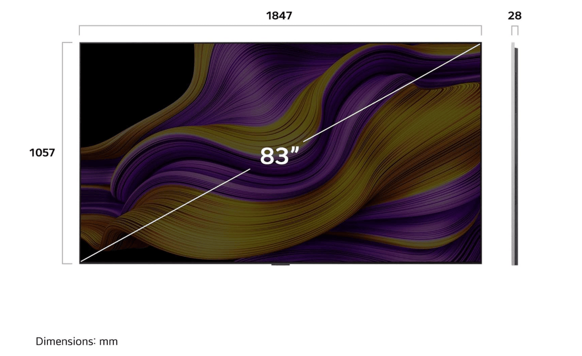 LG OLED83G5WUA 83" 4K UHD HDR OLED evo AI G5 Smart TV - 2025