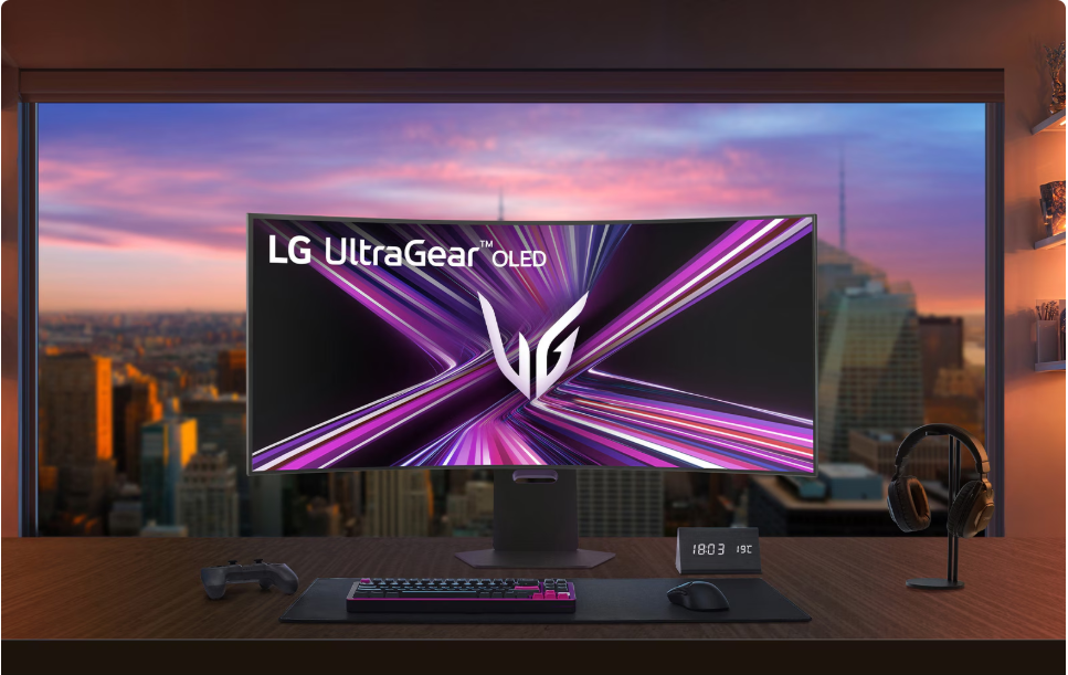 LG 34GX900A-B UltraGear 34" WQHD Curved OLED G-Sync Gaming Monitor - 2025