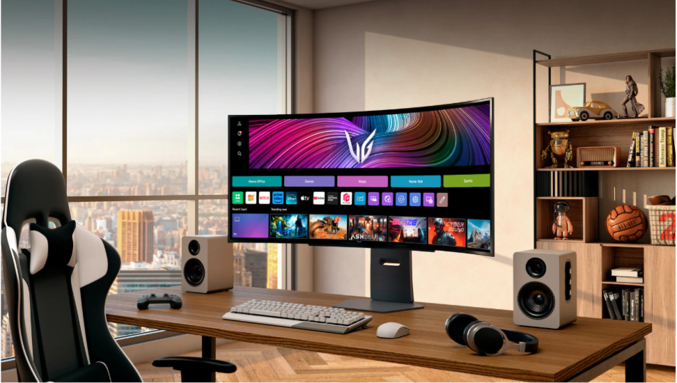 LG 45GX90SA-B UltraGear 45" WQHD Curved OLED G-Sync Smart Gaming Monitor