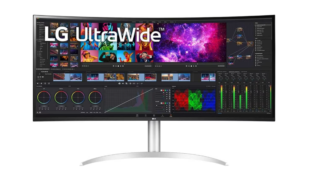 LG 40WP95C-W 40” UltraWide Curved WUHD (5120 x 2160) IPS Computer Monitor