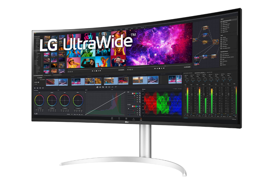 LG 40WP95C-W 40” UltraWide Curved WUHD (5120 x 2160) IPS Computer Monitor