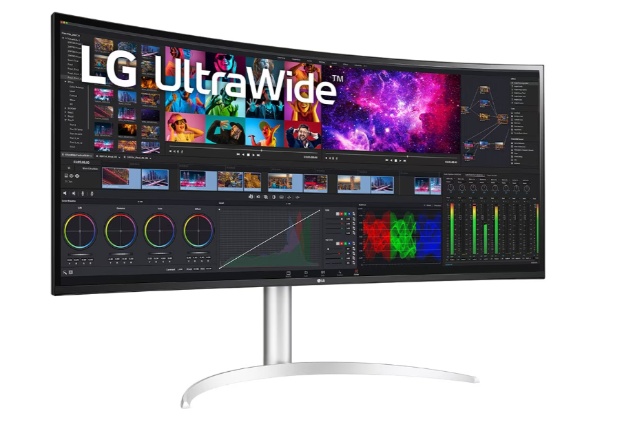 LG 40WP95C-W 40” UltraWide Curved WUHD (5120 x 2160) IPS Computer Monitor