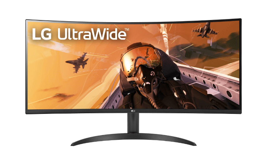 LG 34WP60C-B 34" 21:9 Curved UltraWide QHD HDR 10 Gaming Monitor