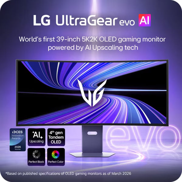 LG 39GX950B-B 39" UltraGear OLED Gaming Monitor – 5K2K UHD, 165Hz Refresh Rate – Factory Refurbished