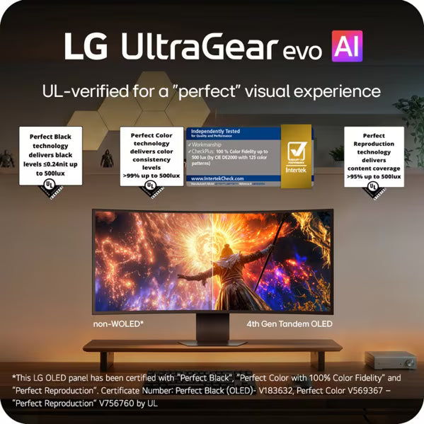 LG 39GX950B-B 39" UltraGear OLED Gaming Monitor – 5K2K UHD, 165Hz Refresh Rate – Factory Refurbished