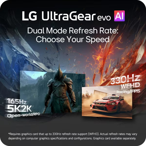 LG 39GX950B-B 39" UltraGear OLED Gaming Monitor – 5K2K UHD, 165Hz Refresh Rate – Factory Refurbished
