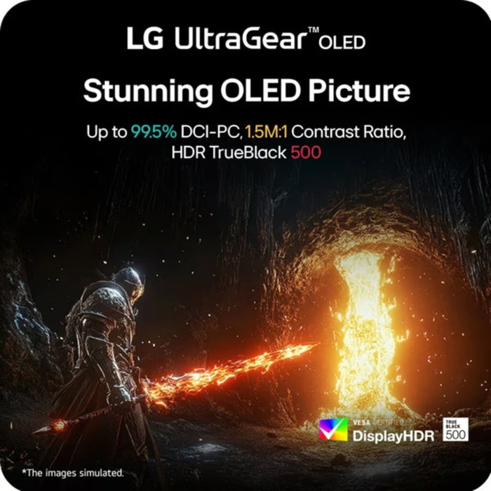 LG UltraGear 27GX790A-B 27" Dual Mode OLED QHD 540Hz / HD 720Hz Gaming Monitor - Factory Refurbished