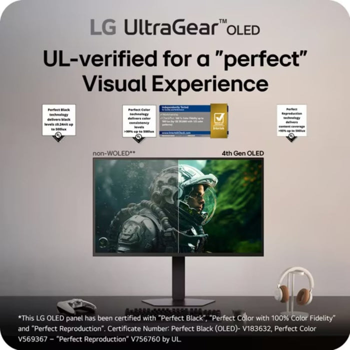 LG UltraGear 27GX790A-B 27" Dual Mode OLED QHD 540Hz / HD 720Hz Gaming Monitor - Factory Refurbished