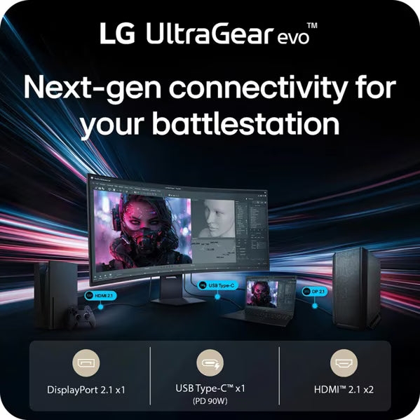 LG 52G930B-B 51.6" UltraGear OLED Gaming Monitor – 5K2K Resolution, 240Hz Refresh Rate, DisplayHDR 600 – Factory Refurbished