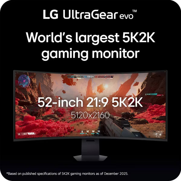 LG 52G930B-B 51.6" UltraGear OLED Gaming Monitor – 5K2K Resolution, 240Hz Refresh Rate, DisplayHDR 600 – Factory Refurbished