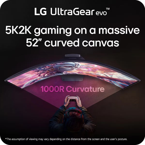LG 52G930B-B 51.6" UltraGear OLED Gaming Monitor – 5K2K Resolution, 240Hz Refresh Rate, DisplayHDR 600 – Factory Refurbished