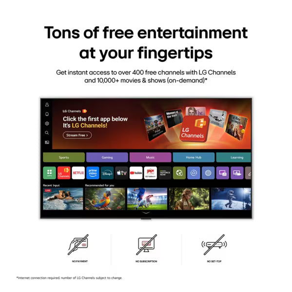 LG 55QNED7SBUA 55" QNED7SB 4K Mini LED Smart TV – α7 AI Processor webOS 26 - Factory Refurbished