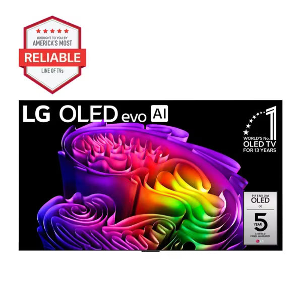 LG OLED55G6GUA 55" OLED G6 Series 4K Smart TV – α11 AI Processor 4K Gen3, Brightness Booster Ultra – Factory Refurbished