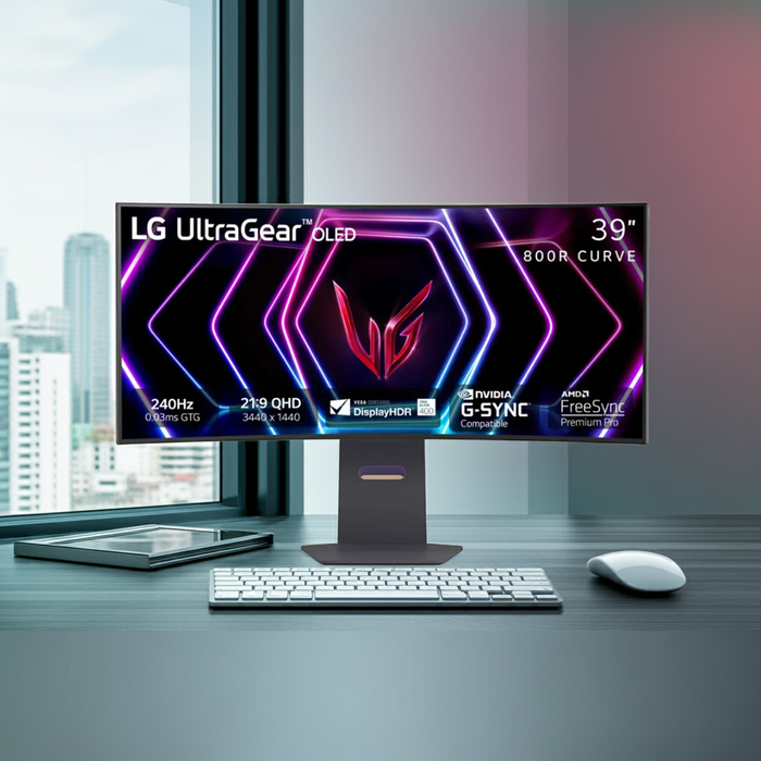 LG 39GS95QE-B UltraGear 39" WQHD Curved OLED Gaming Monitor