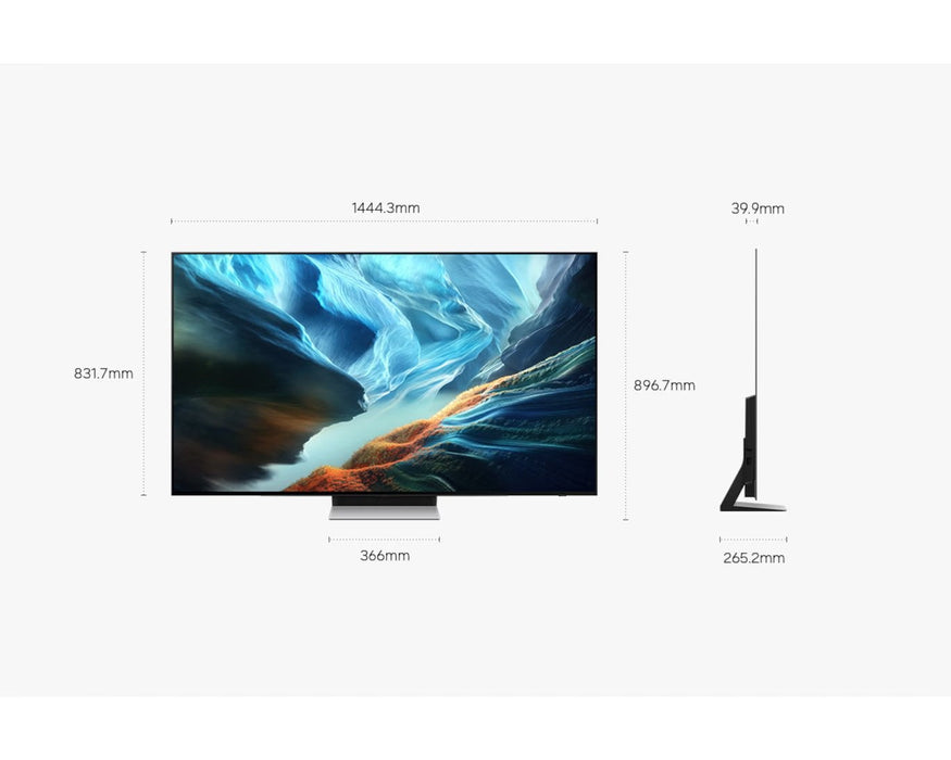 Samsung 65" OLED S90H 4K Vision AI Smart TV – OLED HDR+ NQ4 AI Gen3 Processor, Tizen OS - Factory Refurbished
