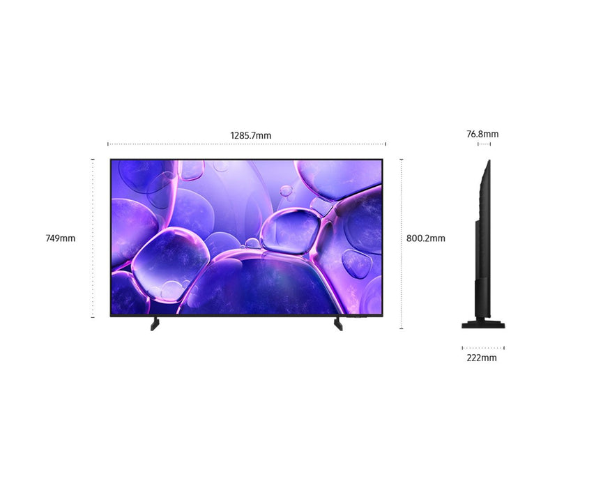 Samsung UN58U8000HFXZC 58" U8000H Crystal UHD 4K Smart TV – 2026 - Factory Refurbished