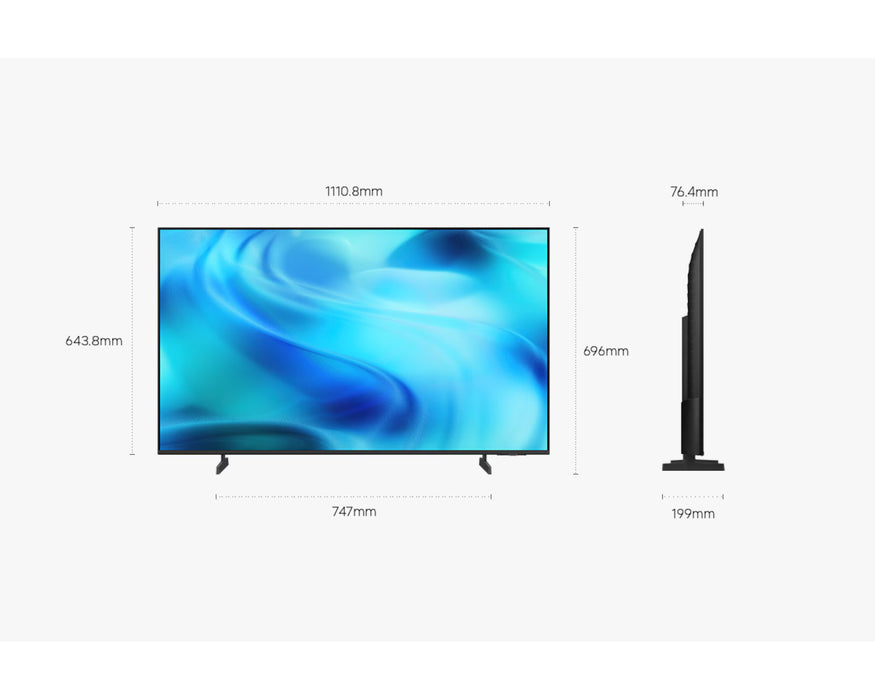 Samsung UN50U8000HFXZC 50" U8000H Crystal UHD 4K Vision AI Smart TV – Crystal Processor 4K, HDR10+, Tizen Smart TV – Factory Refurbished