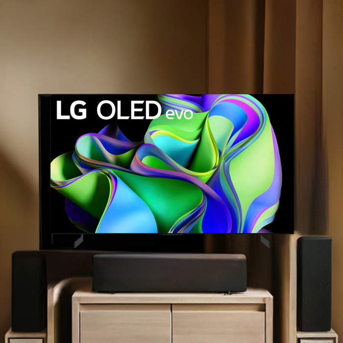 LG OLED42C3PUA 42" 4K UHD HDR OLED webOS Evo ThinQ AI Smart TV - 2023