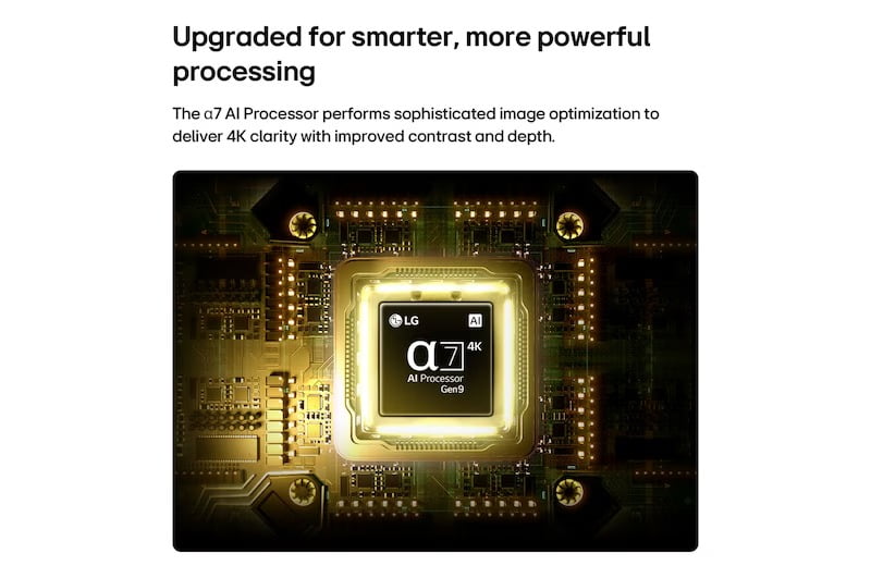 LG Nano AI NU70 50NU700BPUC 50" 4K UHD Smart TV with α7 AI Processor 4K Gen9 & HDR10 Pro - Factory Refurbished