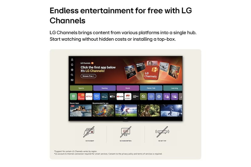 LG Nano AI NU70 50NU700BPUC 50" 4K UHD Smart TV with α7 AI Processor 4K Gen9 & HDR10 Pro - Factory Refurbished