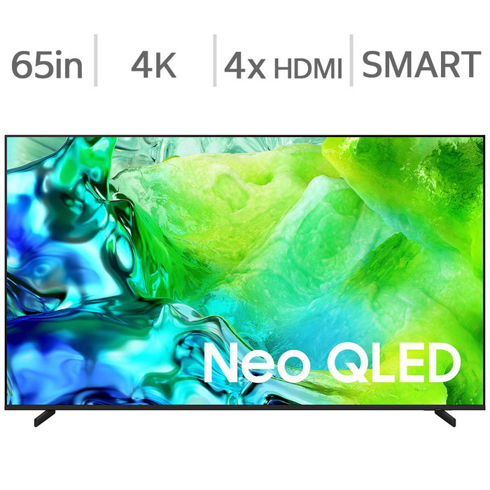 Samsung 65" QN65QN80HAFXZC Neo QLED QN80H 4K Vision AI Smart TV – Neo Quantum HDR, NQ4 AI Gen2 Processor, Tizen OS 2026 - Factory Refurbished