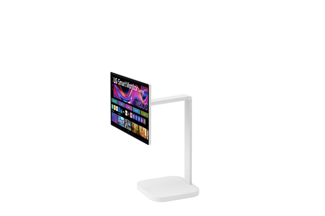 LG 32U889SA-W 31.5" 4K UHD IPS Touchscreen Smart Monitor Swing with Rolling Stand - Factory Refurbished