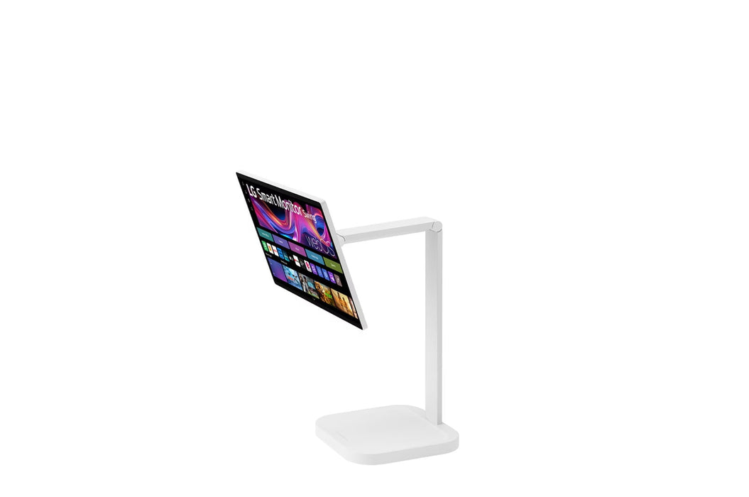 LG 32U889SA-W 31.5" 4K UHD IPS Touchscreen Smart Monitor Swing with Rolling Stand - Factory Refurbished