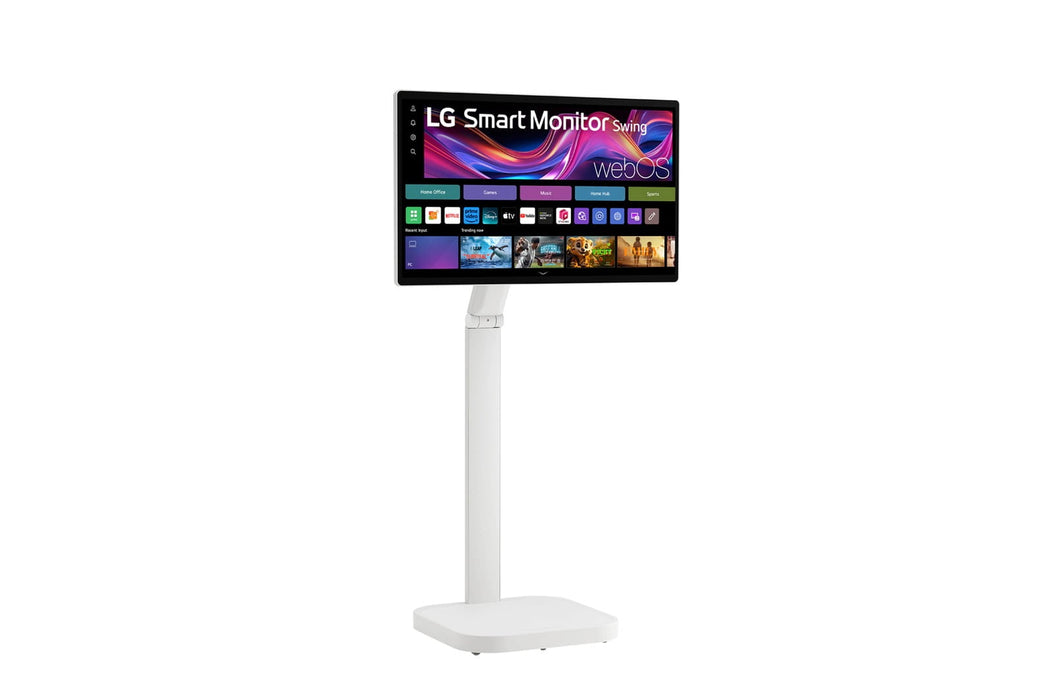 LG 32U889SA-W 31.5" 4K UHD IPS Touchscreen Smart Monitor Swing with Rolling Stand - Factory Refurbished
