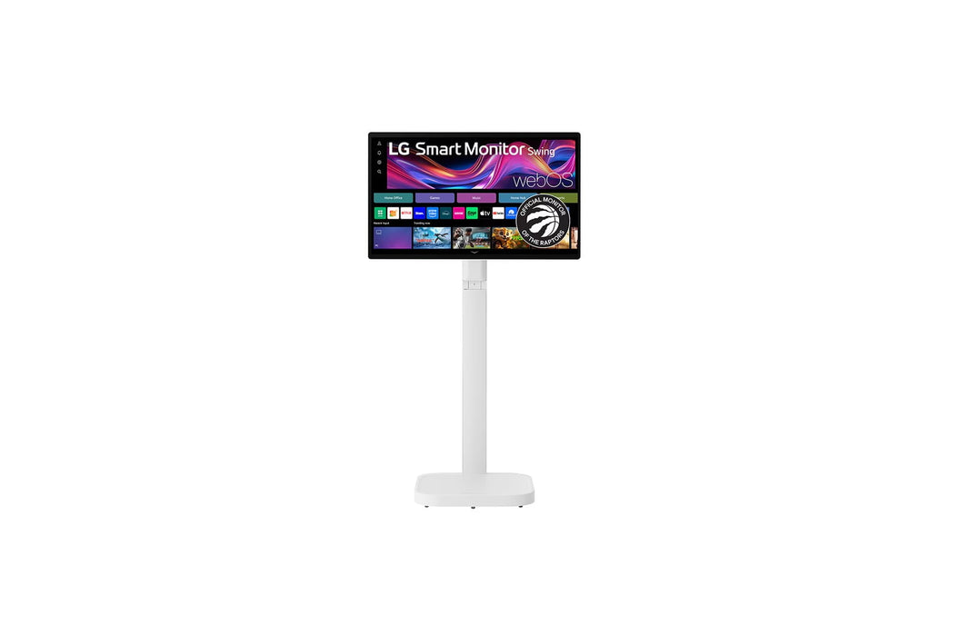 LG 32U889SA-W 31.5" 4K UHD IPS Touchscreen Smart Monitor Swing with Rolling Stand - Factory Refurbished