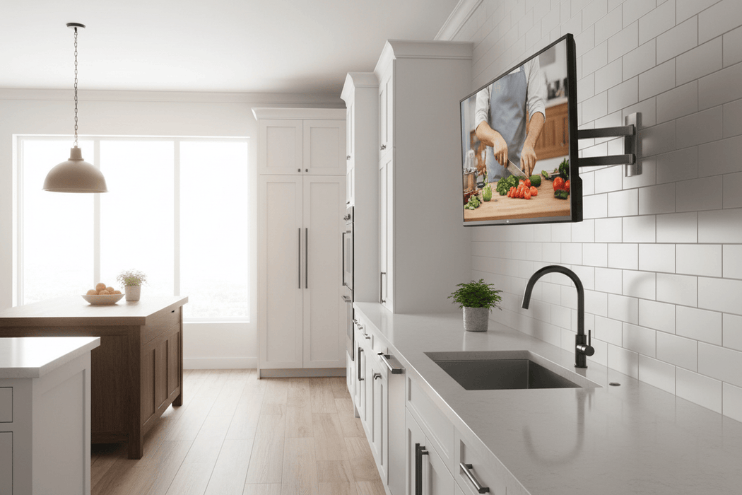 LG 32LQ630BPUA in the kitchen